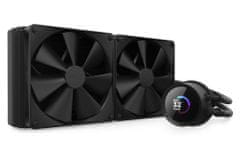 NZXT vodný chladič Kraken 280 / 2x140mm fan / 4-pin PWM / LCD disp. / 6 rokov