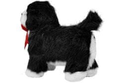 Lean-toys Interaktívny čiernobiely pes sa pohybuje, šteká