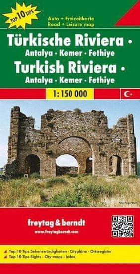 Freytag & Berndt AK 6001 Turecká riviéra - Antalya, Kemer 1:150 000