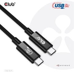 Club 3D kábel USB-C, Data 20Gbps, PD 240W(48V/5A) EPR, M/M, 2m