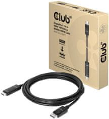 Club 3D kábel DP 1.4 na HDMI, 4K120Hz nebo 8K60Hz HDR10, M/M, 3m