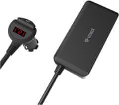 Yenkee nabíjecí adaptér do auta YAC 450, 4x USB-A, 3x 12V, čierna