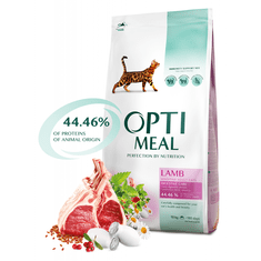 OptiMeal Superpremium Granule pre mačky s citlivým trávením s jahňacim mäsom 10kg