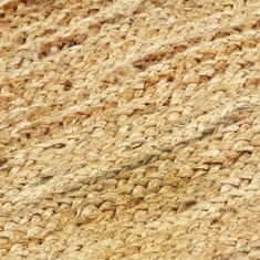 Vidaxl Ručne vyrobený jutový koberec prírodný 120x180 cm