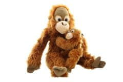 Uni-Toys Plyš Orangutan s mláďaťom 27 cm