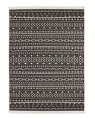 NORTHRUGS Kusový koberec Twin Supreme 103438 Kuba black creme – na von aj na doma 80x250
