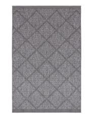 NORTHRUGS Kusový koberec Twin Supreme 103757 Black / Anthracite – na von aj na doma 80x150