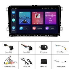 MM Store 2 Din Autoradio 11 android 9 palcove Carplay 2GB RAM 32 GB ROM pre VW,Skoda,Seat