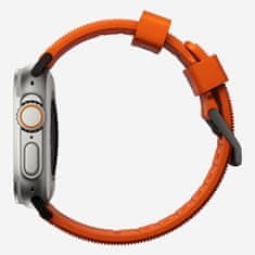 Nomad Rugged Band - Odolný remienok pre Apple Watch 45/49 mm, oranžový, čierny