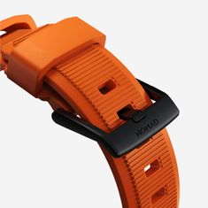 Nomad Rugged Band - Odolný remienok pre Apple Watch 45/49 mm, oranžový, čierny