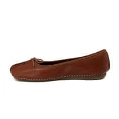 Clarks Balerínky hnedá 39 EU Freckle DK Tan