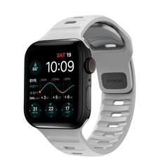 Nomad Sport Band - Športový vodotesný remienok pre Apple Watch 40 / 41 mm, sivý