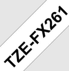 BROTHER flexibilní páska TZE-FX261 / bílá-černá/ 36mm