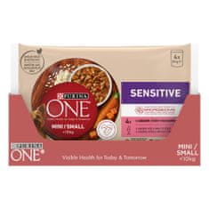 Purina ONE MINI Dog Sensitive Losos v šťave 48x85 g