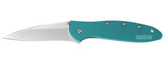 Kershaw 1660TEAL LEEK - TEAL vreckový nôž 7,6 cm, modrá, hliník