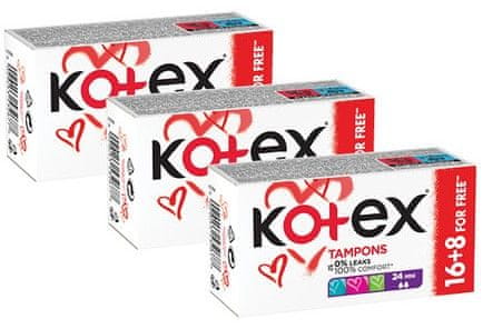 Kotex Tampóny Ultra Sorb Mini 3 x 24 ks