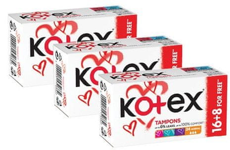 Kotex Tampóny Ultra Sorb Normal 3 x 24 ks