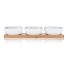 BANQUET Sada misiek BRILLANTE Bamboo 33 x 9,7 x 4,7 cm, 3 + 1 ks