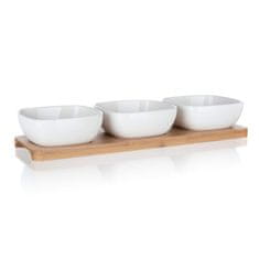 BANQUET Sada misiek BRILLANTE Bamboo 33 x 9,7 x 4,7 cm, 3 + 1 ks