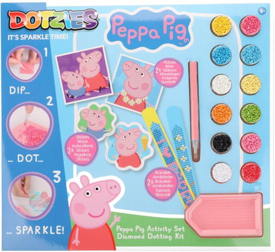 DIAMOND DOTZ DOTZIES Veľká sada Peppa Pig