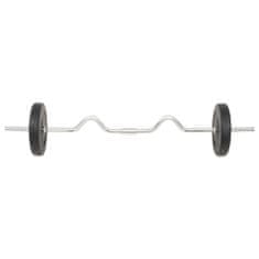 Vidaxl Súprava činiek barbell a dumbbell 30 kg