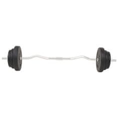 Vidaxl Súprava činiek barbell a dumbbell 30 kg