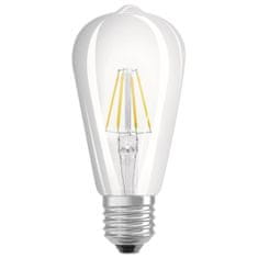 LEDVANCE Stmievateľná LED žiarovka E27 ST64 5,8W = 60W 806lm 4000K Neutrálna biela 300° CRI90 Filament Superior