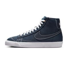 Nike Trampky tmavomodrá 40.5 EU Blazer Mid 77 Canvas