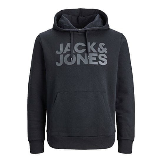 Jack&Jones Pánska mikina JJECORP Regular Fit 12152840 Black/Large Prin