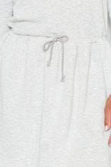 Figl Dámske mini šaty Bedird M334 svetlo šedá L