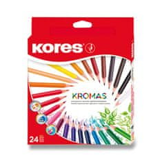 KROMAS, trojhranné pastelky 3 mm / 24 farieb