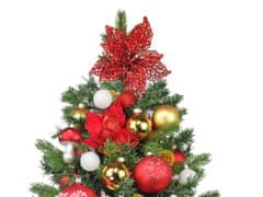 LAALU Zdobený umelý vianočný stromček PREMIUM RED 75 cm V KVETINÁČI