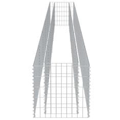 Vidaxl Gabiónový vyvýšený záhon, pozinkovaná oceľ 540x50x50 cm