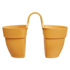 Elho kvetináč Vibia Campana Flower Twin - honey yellow 21 cm