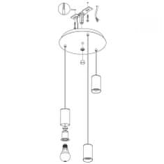 EGLO EGLO Závesné svietidlo POZUETA 98663