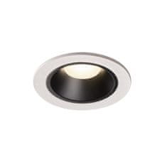 SLV BIG WHITE NUMINOS DL S vnútorné LED zápustné stropné svietidlo biela/čierna 4000 K 55° vrátane listových pružín 1003835