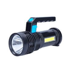 Solight Solight LED nabíjacie svietidlo s rukoväťou a bočným svetlom, 150 plus 100lm, Li-Ion WN46