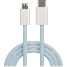 maXlife MXUC-06 nylonový kábel USB-C - Lightning 1,0 m 20W modrá (OEM0101122)