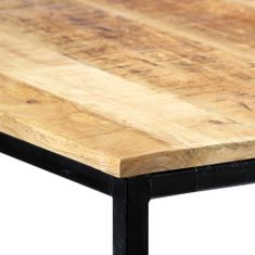Vidaxl Jedálenský stôl 140x70x75 cm surové masívne mangovníkové drevo