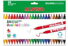 Alpino Balenie 24 farebných fixiek Double Double