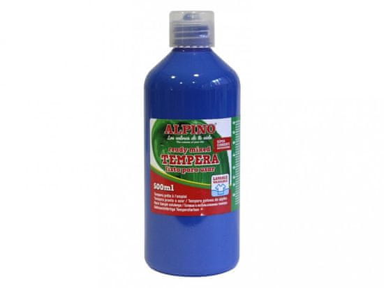 Alpino Fľaša temperové farby do školy 500 ml. ultramarínová modrá