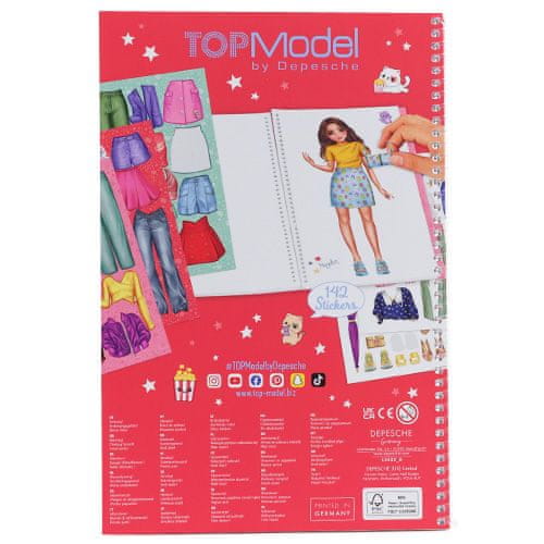 Depesche TOPModel Dress Me Up Sticker Book Christy Jill Fergie