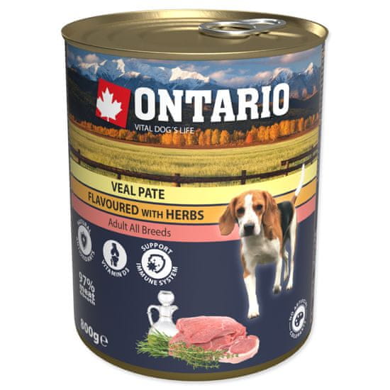 Ontario Konzerva telecí paté s bylinkami 800 g