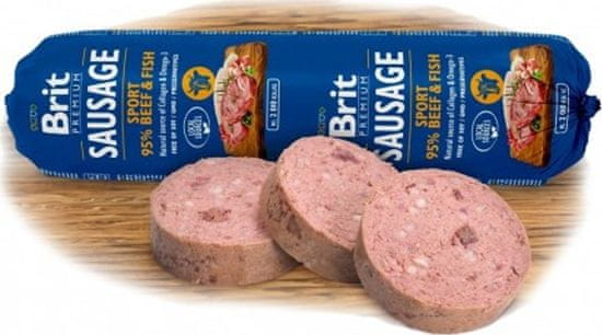 Brit Sausage Beef & Fish-Sport formula 800g