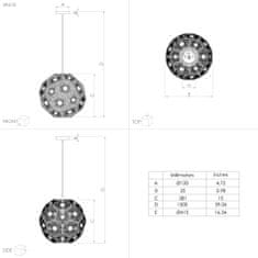 EGLO EGLO Závesné svietidlo SKOURA 1 39618