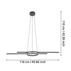 EGLO EGLO Závesné svietidlo ZILLERIO-Z 900398
