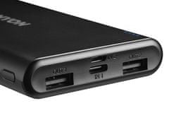 Canyon Záložní zdroj Powerbank 10000 mAh, Micro USB/ USB-C - černá