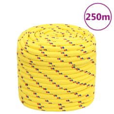 Vidaxl Lodné lano žlté 16 mm 250 m polypropylén