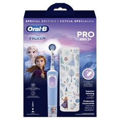 Oral-B elektrická zubná kefka Pre Kids Ľadové Kráľovstvo + cestovné puzdro