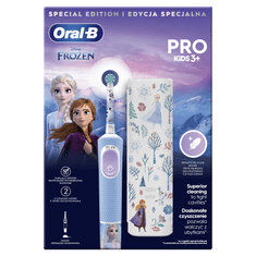 Oral-B elektrická zubná kefka Pre Kids Ľadové Kráľovstvo + cestovné puzdro